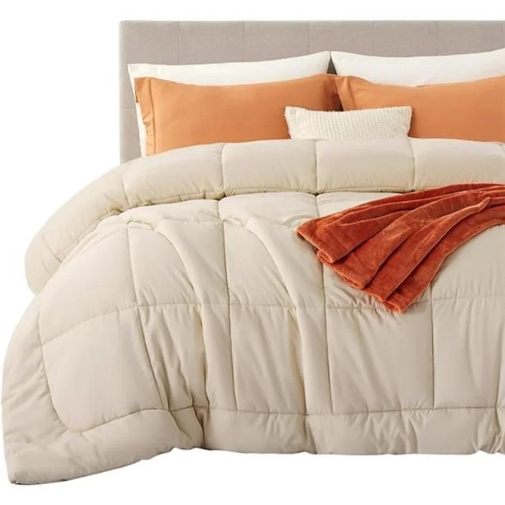 Comforter Duvet Insert - Quilted Comforters King Size, All Season Duvet